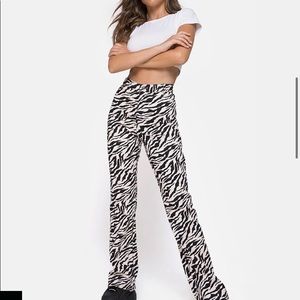 Zebra Flare Pants